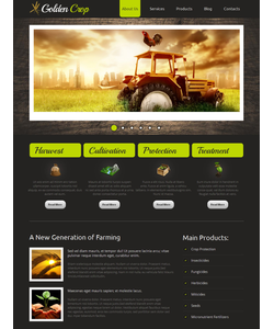 Moto CMS HTML šablona na téma Zemědělství č. 42697