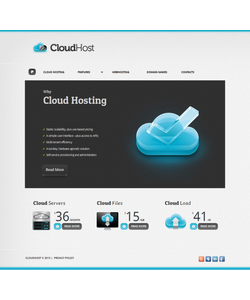 Moto CMS HTML šablona na téma Hosting č. 42724