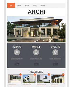 Moto CMS HTML šablona na téma Architektura č. 43812