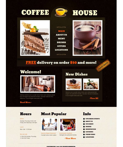 Moto CMS HTML šablona na téma Café a restaurace č. 44707