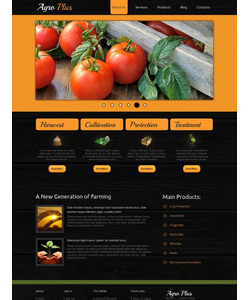 Moto CMS HTML šablona na téma Zemědělství č. 44713