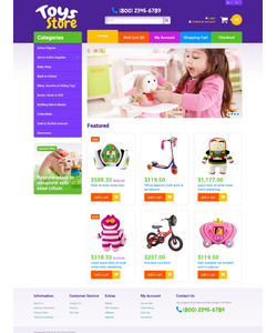 OpenCart e-shop šablona na téma Zábava č. 49308