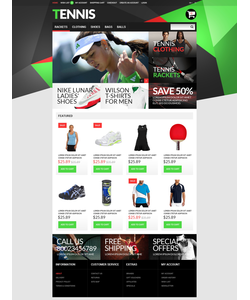 OpenCart e-shop šablona na téma Sport č. 51286