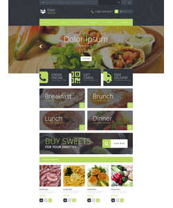 OpenCart e-shop šablona na téma Jídlo a pití č. 51775