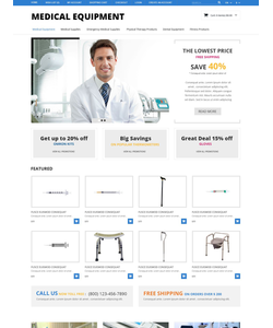 OpenCart e-shop šablona na téma Lékařské č. 52262