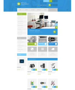 OpenCart e-shop šablona na téma Lékařské č. 52375