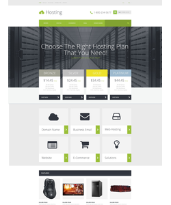 OpenCart e-shop šablona na téma Hosting č. 53161