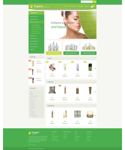 OpenCart e-shop šablona na téma Krása č. 54591
