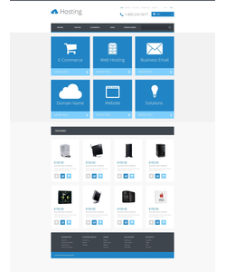OpenCart e-shop šablona na téma Hosting č. 54797