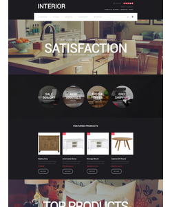 OpenCart e-shop šablona na téma Interiér a nábytek č. 57605