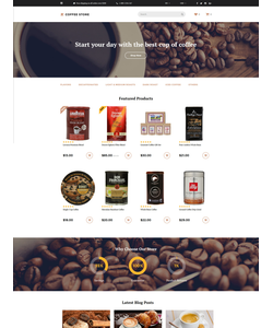 OpenCart e-shop šablona na téma Café a restaurace č. 58134
