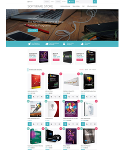 OpenCart e-shop šablona na téma Software č. 59003