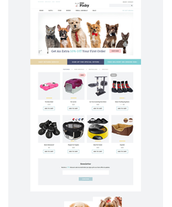 OpenCart e-shop šablona na téma Zvířata č. 61404