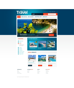 OpenCart e-shop šablona na téma Cestování č. 40518