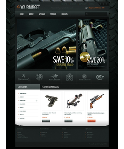 OpenCart e-shop šablona na téma Vojenské č. 42362