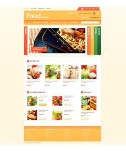 OpenCart e-shop šablona na téma Jídlo a pití č. 43583
