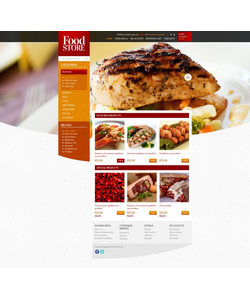 OpenCart e-shop šablona na téma Jídlo a pití č. 43629