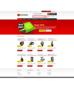 OpenCart e-shop šablona na téma Elektronika č. 45094