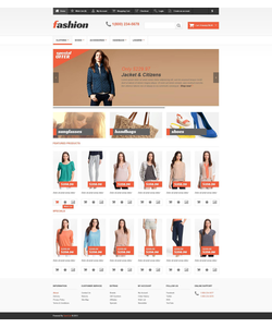 OpenCart e-shop šablona na téma Móda č. 45224
