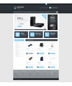 OpenCart e-shop šablona na téma Počítače č. 45747