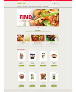 PrestaShop e-shop šablona na téma Jídlo a pití č. 48040