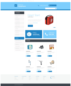 OpenCart e-shop šablona na téma Lékařské č. 48413