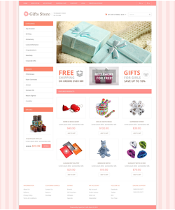 OpenCart e-shop šablona na téma Dárky č. 48509