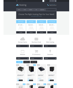 PrestaShop e-shop šablona na téma Hosting č. 52753
