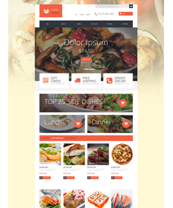 PrestaShop e-shop šablona na téma Jídlo a pití č. 52927