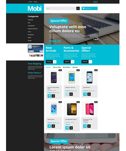 PrestaShop e-shop šablona na téma Elektronika č. 55488