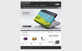 Zen Cart e-shop šablona na téma Elektronika č. 40938
