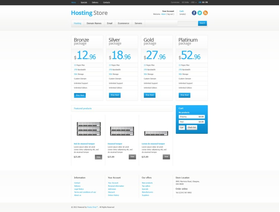 PrestaShop e-shop šablona na téma Hosting č. 41333