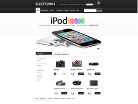 Zen Cart e-shop šablona na téma Elektronika č. 40589