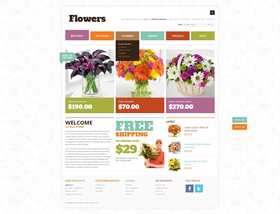 OpenCart e-shop šablona na téma Květiny č. 40524
