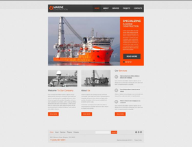 Flash CMS šablona na téma Průmysl č. 46066