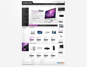 Zen Cart e-shop šablona na téma Počítače č. 40545