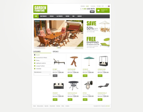 Zen Cart e-shop šablona na téma Interiér a nábytek č. 42368