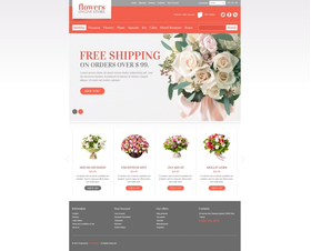 PrestaShop e-shop šablona na téma Květiny č. 41796