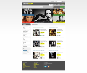 PrestaShop e-shop šablona na téma Hudba č. 43577