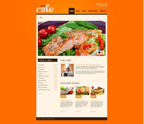 Moto CMS HTML šablona na téma Café a restaurace č. 46471