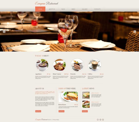 Moto CMS HTML šablona na téma Café a restaurace č. 46940