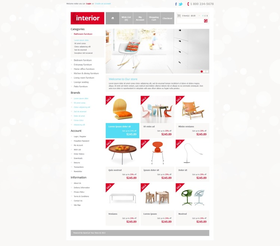 OpenCart e-shop šablona na téma Interiér a nábytek č. 41886