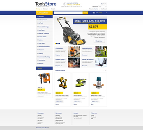 PrestaShop e-shop šablona na téma Nástroje a vybavení č. 43757