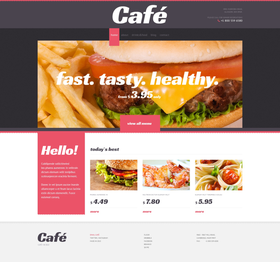 WordPress šablona na téma Café a restaurace č. 47008