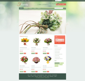 PrestaShop e-shop šablona na téma Květiny č. 41216