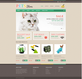 PrestaShop e-shop šablona na téma Zvířata č. 46625