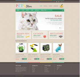PrestaShop e-shop šablona na téma Zvířata č. 46625