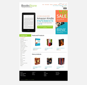 Zen Cart e-shop šablona na téma Knihy č. 45678