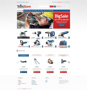 PrestaShop e-shop šablona na téma Nejpopulárnější č. 44943