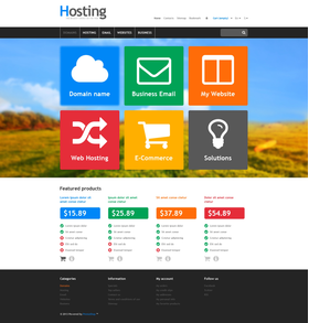 PrestaShop e-shop šablona na téma Hosting č. 45951